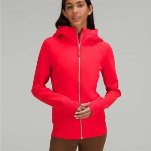 Lululemon Scuba Full Zip Hoodie, Carnation Red, 10